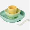 Conjunto de comida con 4 piezas de silicona Beaba