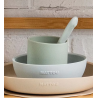 Nattou 4-piece silicone dinnerware set