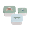 Set of 3 stainless steel lunchbox pieces Lässig Tiny Team Dog