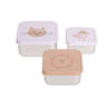 Ensemble de 3 pièces de boîtes à lunch en acier inoxydable Lässig Tiny Team Dog