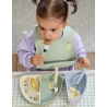 Ensemble de vaisselle à sections en silicone Lässig Happy Fruits