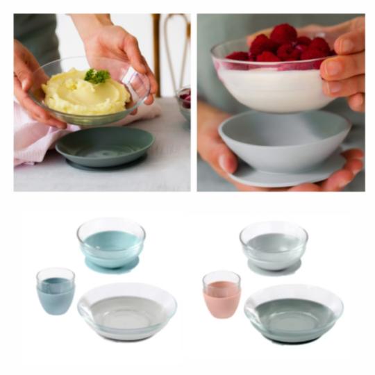 Beaba glass dinnerware set