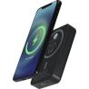 Powerbank magnétique sans fil de 10 000 mAh et 15 W avec PD de 20 W - fabriqué en plastique recyclé Acrab