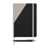 Refillable notebook set in two-tone recycled PU with A5 Xanadu pen