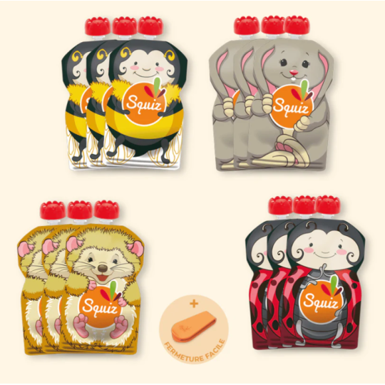 Reusable pouches for fruit...