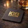 Black cardboard coaster (Production)