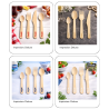Couverts en bambou personnalisés (Production)