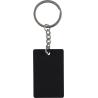 Llavero rectangular de acero inoxidable reciclado Jax