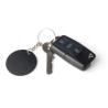 Rectangular keyring in recycled stainless steel Jax