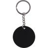 Porte-clés rond en acier inoxydable recyclé Risa