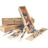 Jeu mikado dans une boîte en bois Cas