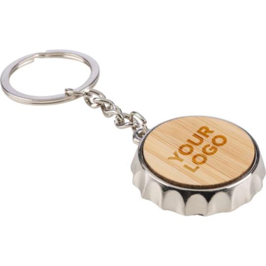 Finn zinc alloy keyring