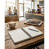 Agenda A5 with rings in recycled leather Simmel