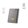 Agenda B5 com argolas em pele reciclada Simmel