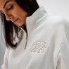 Sweatshirt Com Fecho Algodão Orgânico rAlgodão e rPET Felpa Cardada Malibu
