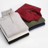 Sweatshirt Com Fecho Algodão Orgânico rAlgodão e rPET Felpa Cardada Malibu