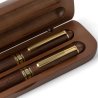 Ensemble de stylos à bille en bois de noyer Adelina