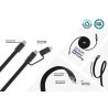 Ultra-thin recycled 2-in-1 magnetic cable Arc RCS 60W