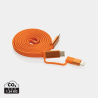 Ultra-thin Magnetic Cable 2in1 60W in Recycled RCS Materials Arc