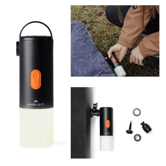 Bomba De Ar Portátil Com Luz De Campismo Titan Nordic Drift®