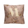 Housse de Coussin Carrée en Polyester avec Texture de Lin (Production)