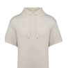 Sweat éco-responsable avec capuche et épaules tombantes manches courtes French Terry unisexe Native Spirit®