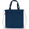 Drawstring Bag in Recycled Denim Dex