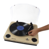 Prixton Marconi Vinyl player - Preto liso / Madeira