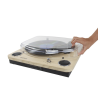 Prixton Marconi Vinyl player - Preto liso / Madeira