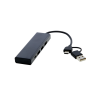 Hub USB 2.0 en aluminium recyclé RCS Rise Tekiō®