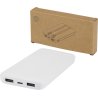 Powerbank de plástico reciclado de 10.000 mAh e 10 W com 2 cabos integrados Adhil