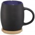 Caneca de cerâmica com base ou tampa de madeira Hearth