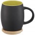 Taza de cerámica con base o tapa de madera Hearth