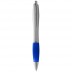 Silver-bodied Nash pen with coloured grip (Black Ink)