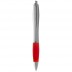 Silver-bodied Nash pen with coloured grip (Black Ink)