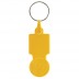 Porte-clés en plastique avec jeton 0,50 pour chariot Key50
