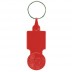Porte-clés en plastique avec jeton 0,50 pour chariot Key50
