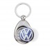 metal keyring with 1.00€ token for trolley