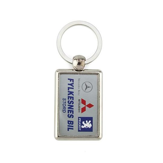 Rectangular metal keyring 2...