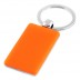Porte-clés rectangulaire en plastique et métal
