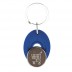 Porta-chaves oval com ficha 1,00€ CR-Z Carro