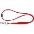 Lanyard tubulaire en polyester avec réglable en ruban PVC