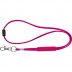 Lanyard tubulaire en polyester avec réglable en ruban PVC