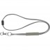 Tubular lanyard in polyester with adjustable PVC Ribbon
