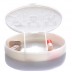 Oval pill box, 3 compartments