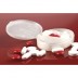 Oval pill box, 3 compartments