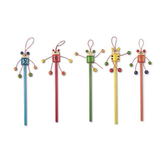Lápis de carvão com boneco