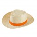 Light straw men's hat West