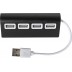 Hub USB em alumínio de 4 portas Leo