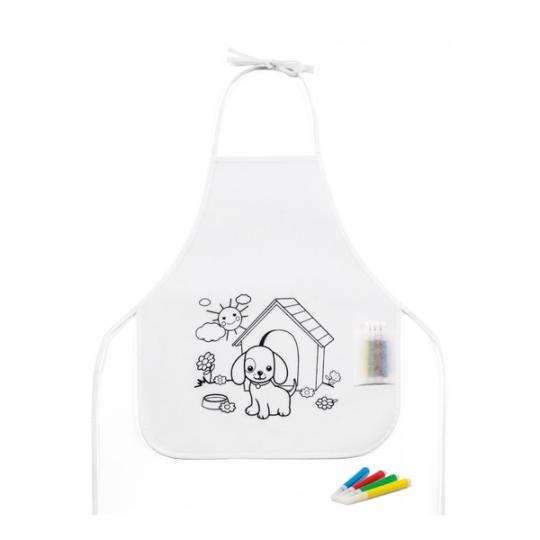 Children's apron to colour in